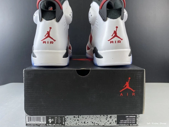 1st Kicks JORDAN RETRO AIR 6 2014 384664-160 'CARMINE' 0727